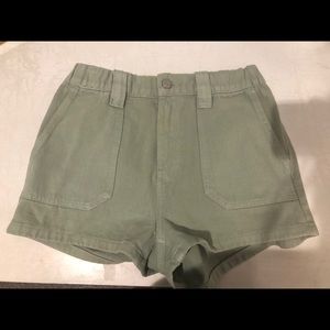 Pacsun Green High Waisted Shorts